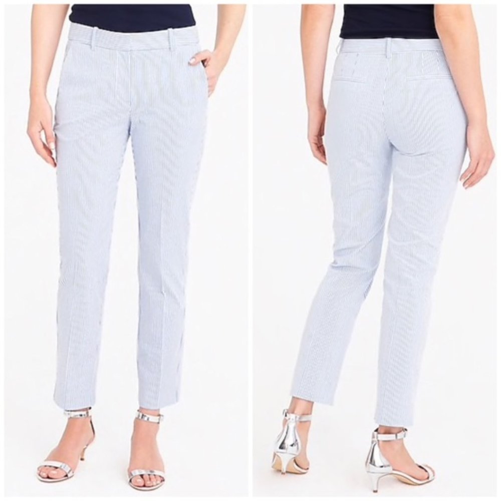 J Crew Seersucker Pants, 0